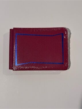 RETIRED JAZZY Creative Memories 5x7 Red Album with Blue Foil Trim